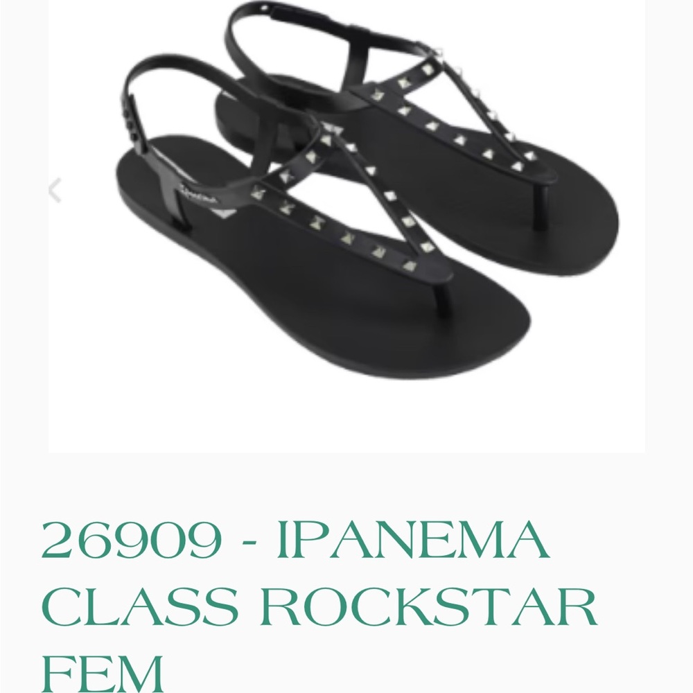 Ipanema Women's Black Studded Sandals